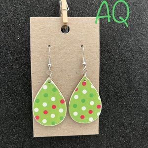 Homemade wood earrings